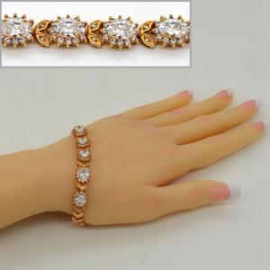 Wholesale Classic 18K Gold Plated Cubic zirconia Bracelet &amp; bangles factory wholesale high quality from china suppliers