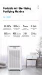1000m3/h Commercial Hepa Air Filters 150W 99.5% UV Disinfection Air Purifier