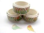 Bird Pattern Elegant 42g Washi Tape Stickers For Gift