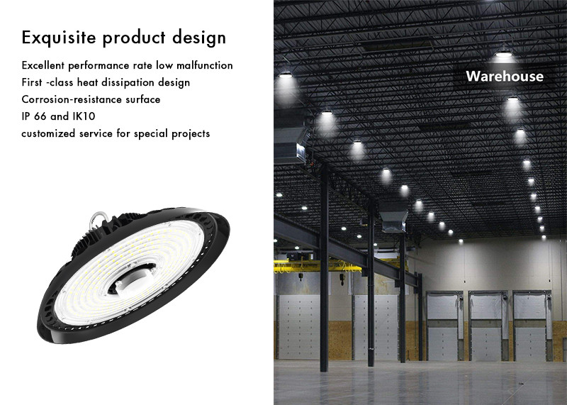 Smart 200 Watt Ufo High Bay Led Light 5 Years Warranty UL Certificate