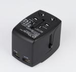 100-240 Vac Voltage Universal Travel Adapter With Usb Port