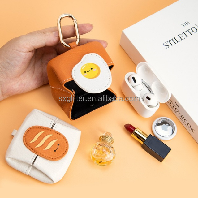 Original Authentic Microfiber Leather Mini Bluetooth Headset and Lipstick Storage Bag for Women in Small Leather Gift Bag