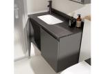 Metal Black Wall Mounted Bathroom Vanity EDM / OEM Available