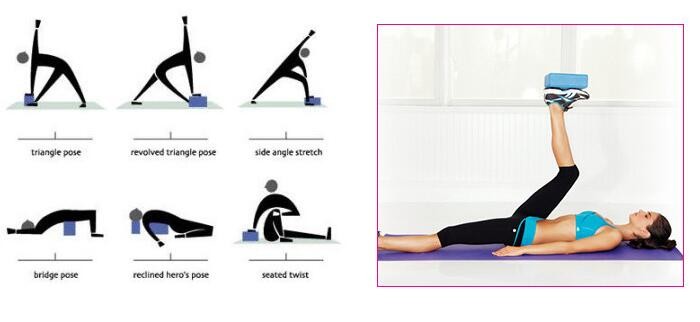 3 X 6in Yoga And Pilates Blocks For Shoulder Pain Balance Training Home Use