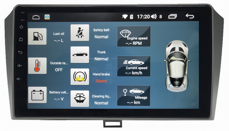Ouchuangbo bluetooth car kit for JAC J5 support BT MP3 mirror link android 8.1 OS 4+64