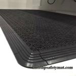 Outdoor Slip Resistant PVC Interlocking Floor Mat 200*200 16MM Thickness