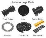 KH021 KH027 Excavator Undercarriage Parts Idler Track Bottom Roller Sprocket Top