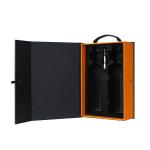 0.30mm Tinplate Leather Wine Box Luxury Champagne Bottle Leather Packaging