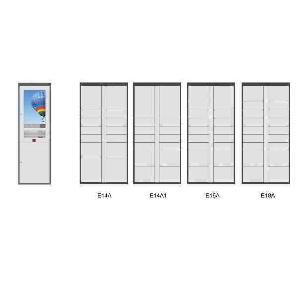 Safe Self Service Over Bonnet Luggage Package Storage Deposit Locker Cabinet With Camera