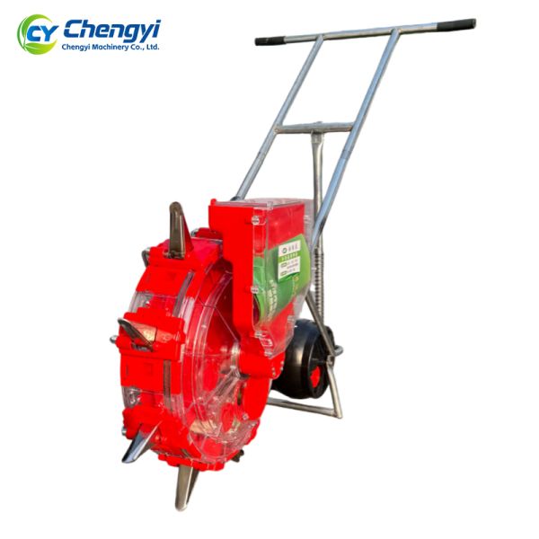 Steel Manual Seeder Machine Push Seeder Durable Precision Planting Tool for Agriculture