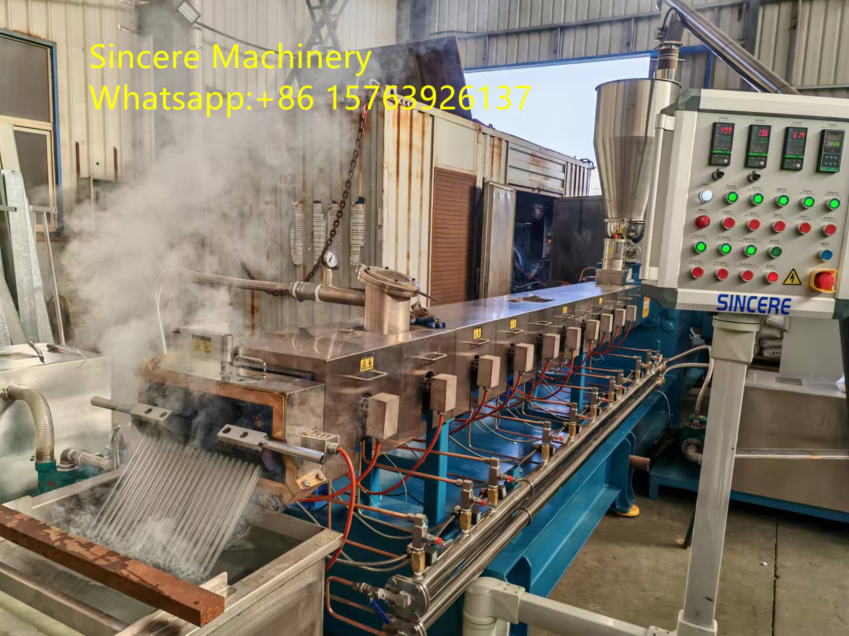 industrial Plastic Recycling Granulation Line For PVC PP PE PA ABS PC PS PMMA