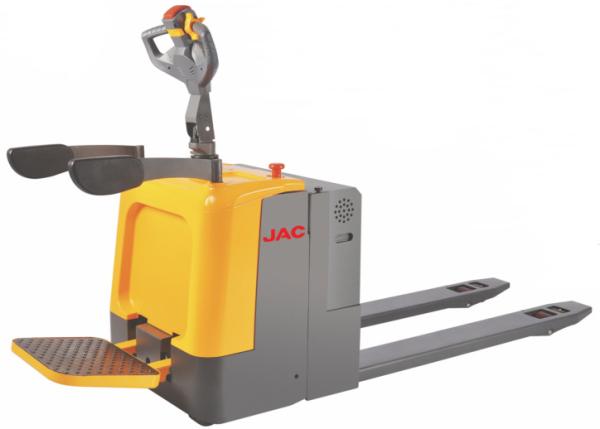 Ride On 2 Ton Electric Pallet Truck Standing Type Key Switch Control For