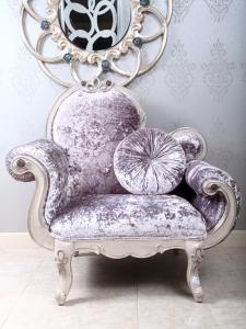 Wholesale Morandi Modern Classic Leisure Armchair Purple Blue Yellow Fabric Wingback Chairs from china suppliers