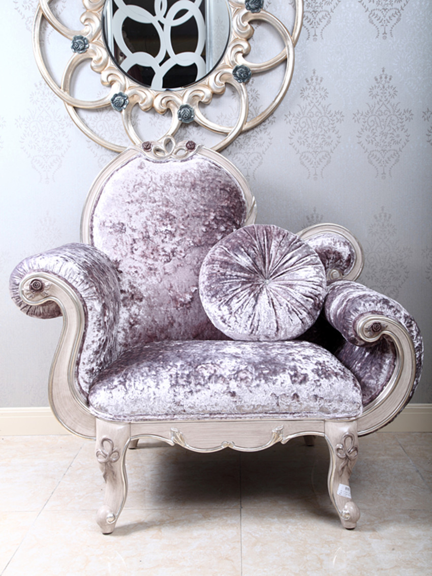 Elegant Blue Classic Arm Chair
