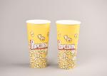 Food Safe Custom Printed Popcorn Buckets With Single / Double PE Coated