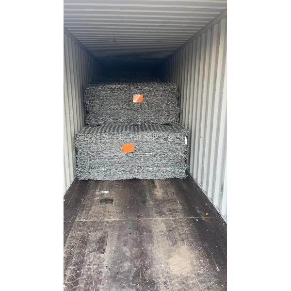 High-Performance Zn95% Al5% Galfan Coated 6*2*0.3m Gabion Mattress For Slope Stabilization
