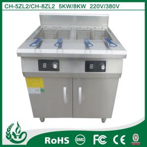 Wholesale Freestanding double tank commercial deep fryers with 5kw from china suppliers