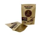 Compostable Biodegradable Standup Flat Bottom Kraft Paper Food Packing Zipper