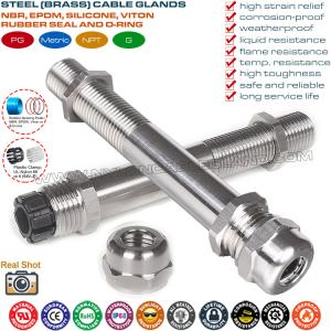Wholesale Metal Cable Gland Long Thread IP68, 304/316 Stainless Steel PG &amp; Metric Cable Glands Extra Long (Ultra Long) Thread from china suppliers