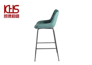 Wholesale Industrial Morandi PU Leather Bar Counter OEM ODM Teal Velvet Bar Stools from china suppliers