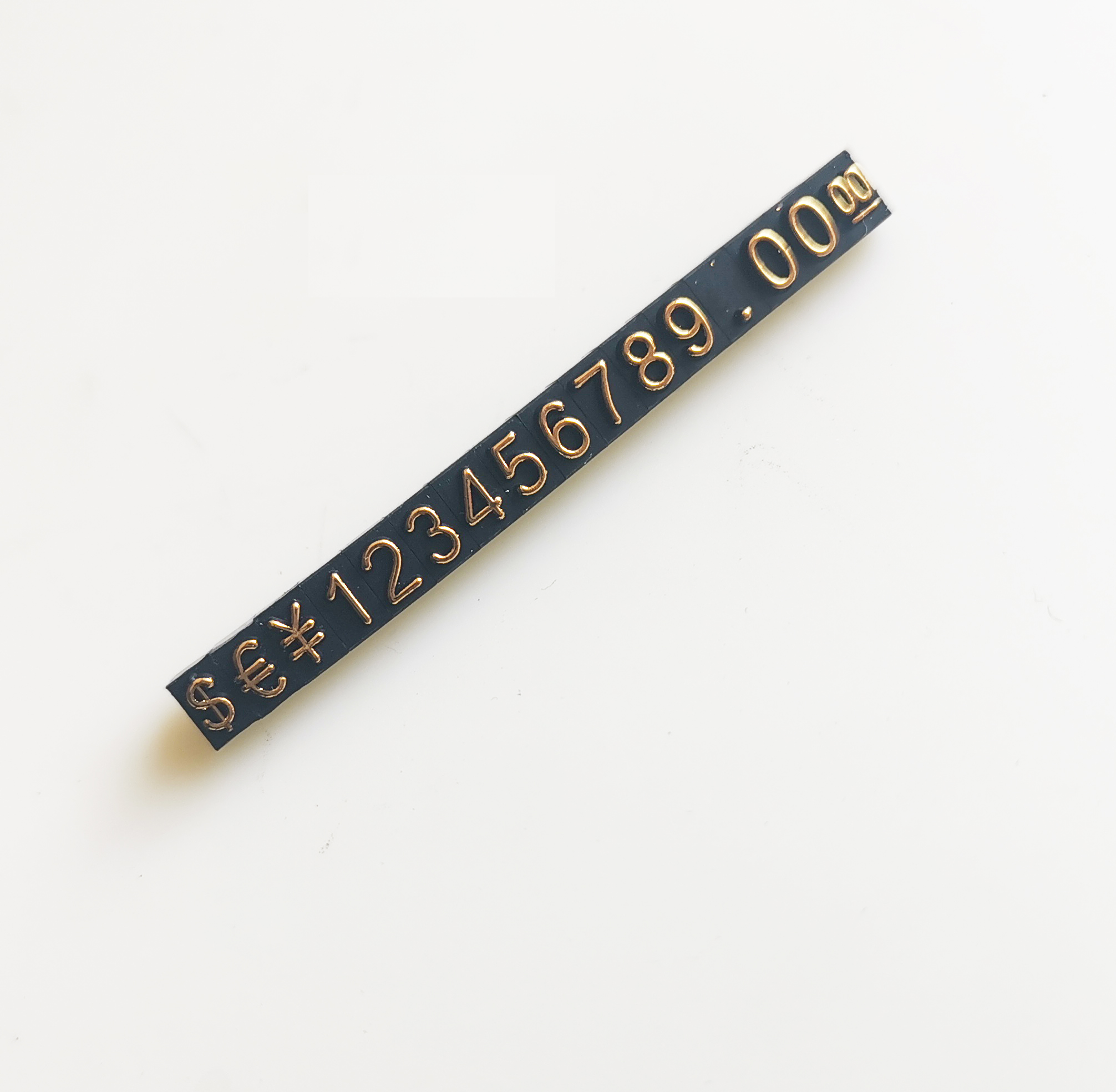 Spot Strip Digital Jewelry Tags Display Number For White Dollar Euro Transparent Black