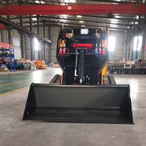 Wholesale Hydraulic Ramming Mini Skid Steer Loader Wheel Walk Behind Skid Steer With Bucket from china suppliers