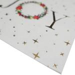 Odorless Durable Christmas Cocktail Napkins , Disposable Patterned Paper