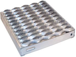 Wholesale Safety Anti Skid Metal Plate Grating , Durable Slip Resistant Steel Plate from china suppliers