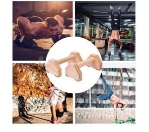 Wholesale outdoor gym training fitness parallel handstand bars fitness equipment h shaped environmental wood custom handstand from china suppliers