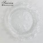 Cheap Wedding Decoration Supplies Acrylic Gold Charger Plate Wedding Plastic