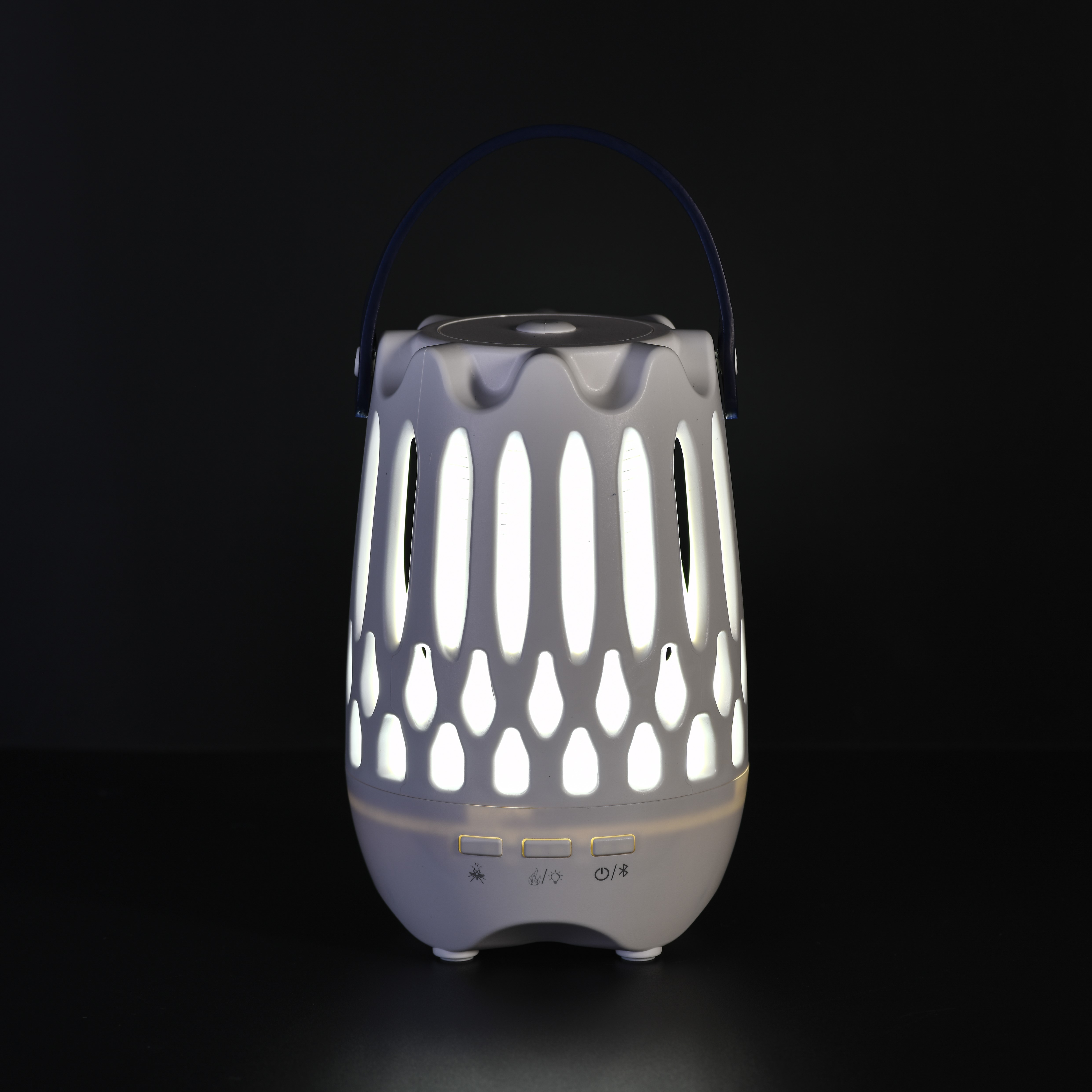 OEM/ODM Logo Bluetooth Speaker Flame Light UV LED Camping Lamp Rechargeable Mosquito Moths Gnats Catcher Flying Insects Sticky Trap