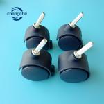 40MM Carpet Plastic Casters On Hardwood Customized