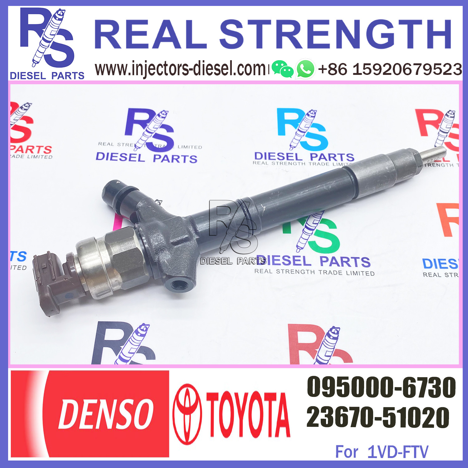 Diesel Fuel Engine Injector 095000-6730 for High Pressure Diesel Parts Nozzle 0950006730 for Toyota