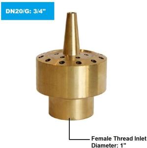 Wholesale 2 Inch Brass 3 Tiers DN40 Dancing Fountain Nozzles from china suppliers