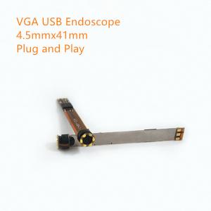 China VGA 0.3MP USB endoscope video camera module 25fps YUV MJPG DC5V plug play driveless USB endoscope D4.5mmxL41mm on sale