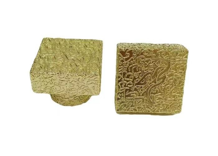 High-End Die Casting Zamak Perfume Caps Square Shaped Perfume Cover