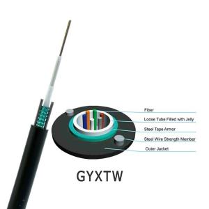 Wholesale GYXTW Fiber Optic Cable 4 6 8 12 Core Armored Multimode 100 Meter from china suppliers