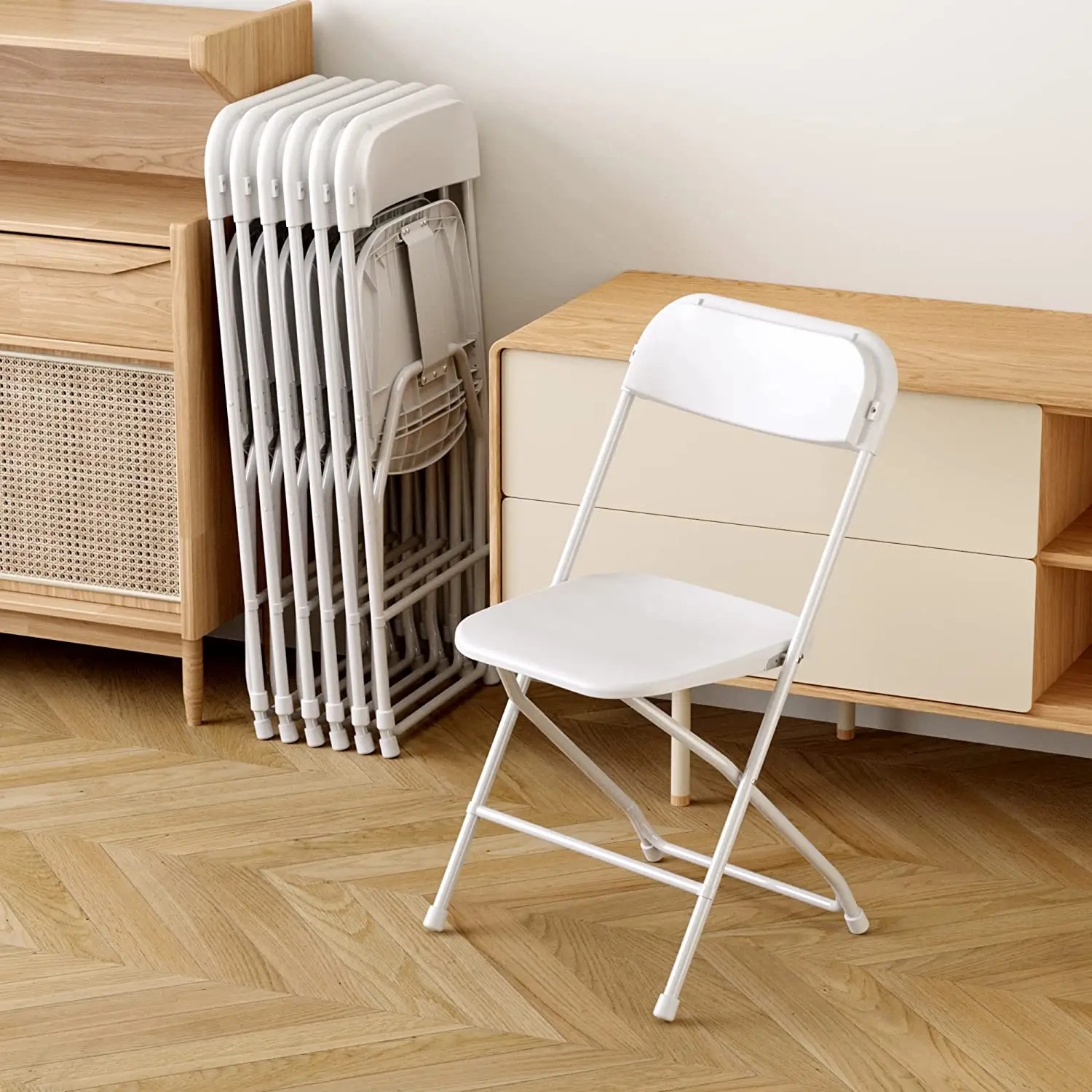 Indoor Commercial Plastic Folding Chairs Stackable Plastic Folding Chairs