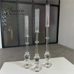 High Quality Candle Holder 3 pcs Set Crystal Wedding Decor Supplies Tall