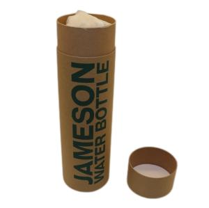 Wholesale Height 27.5cm Retail Packaging Boxes , Kraft Paper Tube Box For 500ML Bottle Dia 8cm from china suppliers