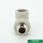 Flexible 90° Ppr Pipe Fittings , Customized Color Male Threaded Elbow