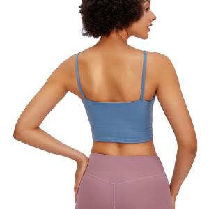 Wholesale ODM Womens Longline Sports Bra With Padding Spandex Material from china suppliers