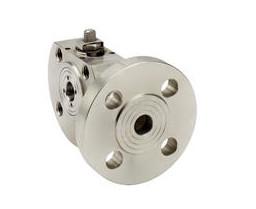Wholesale 3 Way Flat Body Flanged Stainless Steel Ball Valve with “L” port from china suppliers
