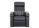 Padded Upholstery Theater Seating Furniture , Single Recliner Chair High