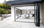 Thermal Break Aluminium Double Glass Bifold Doors