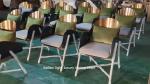 Creative Custom Stainless Steel Dining Chair For Office Building