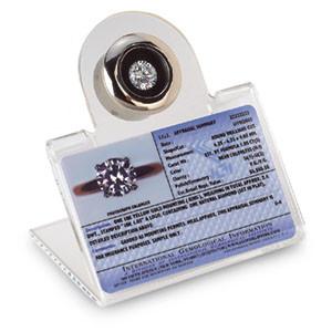 Wholesale Fashion Diamond Gemstone Slanted Acrylic Display Box W/ Reader Traveling Storage from china suppliers