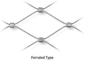 Wholesale 2.5mm Ferruled Type SS304 Wire Rope Cable Mesh For Electrical Ventilation from china suppliers
