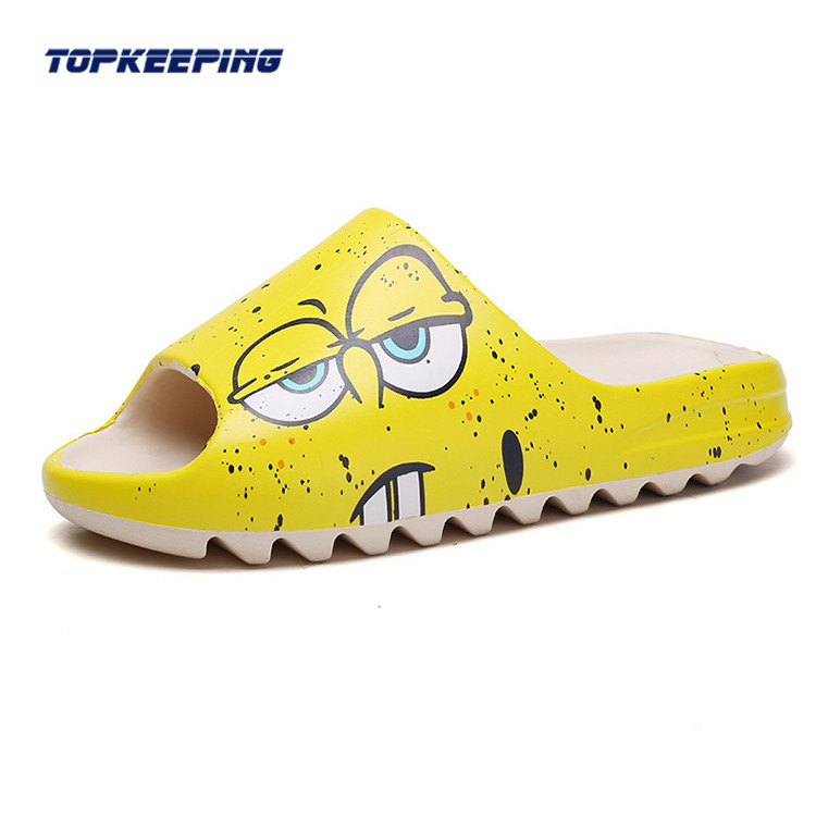Shock Absorption Summer Unisex Cartoon Elmo Yezzy Slides