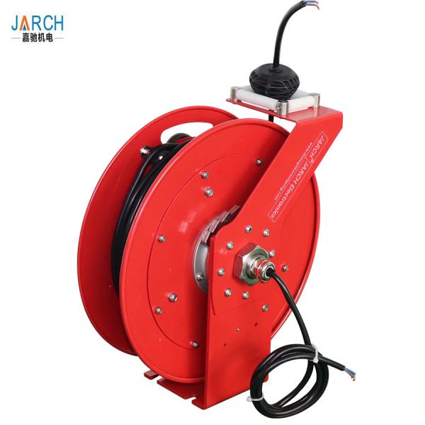 Quality 2 Conductors Retractable Hose Reel Incandescent Light Cord 35 Ft Length With CE Rohs Approval for sale